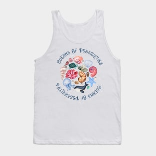 cute oceans of possibilities sea design Tank Top